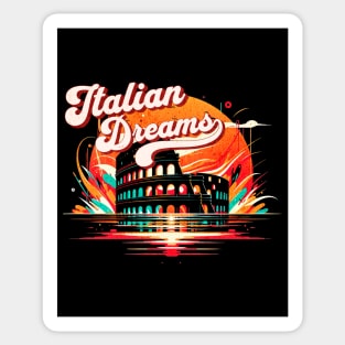 Roman Colosseum Italian Dreams Design Sticker